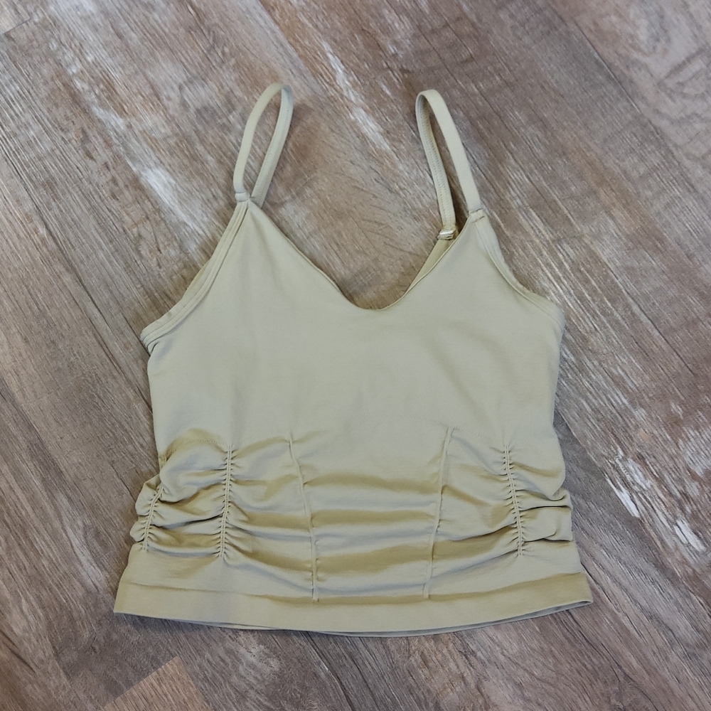 FREE PEOPLE Good Karma Ruched Crop Tank NWOT - XS/S - Picture 4 of 11
